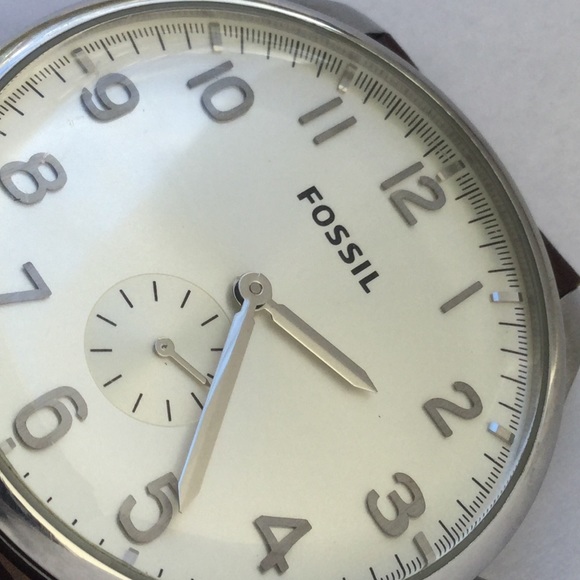 Fossil brown leather men’s watch